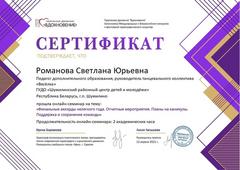 СЕРТИФИКАТЫ, СВИДЕТЕЛЬСТВА О ПОВЫШЕНИИ КВАЛИФИКАЦИИ