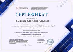 СЕРТИФИКАТЫ, СВИДЕТЕЛЬСТВА О ПОВЫШЕНИИ КВАЛИФИКАЦИИ