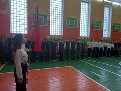 Смотр-конкурс песни и строя, посвящённый Дню защитника Отечества в Кордонской СШ