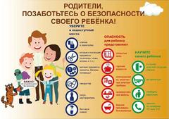 БЕЗОПАСНОСТЬ ДЕТЕЙ - ЗАБОТА ВЗРОСЛЫХ!